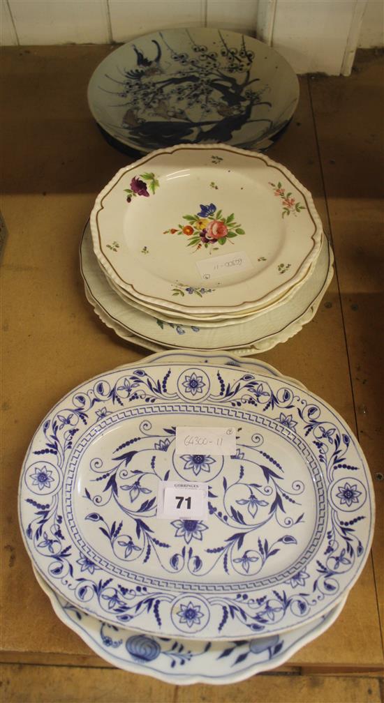 Derby dishes, plates Chinese plates etc